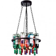 Φωτιστικό Κρεμαστό 5xE27 230V Μαύρο 955BOTTLES5